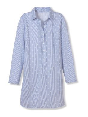 Chemise de nuit dame coton & tencel CALIDA "Favourites Daisy" 30596 - Milky Blue 382