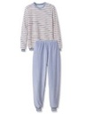Pyjama dame long en éponge CALIDA "Soft Dreams" 44428 - Lovely Blue 354