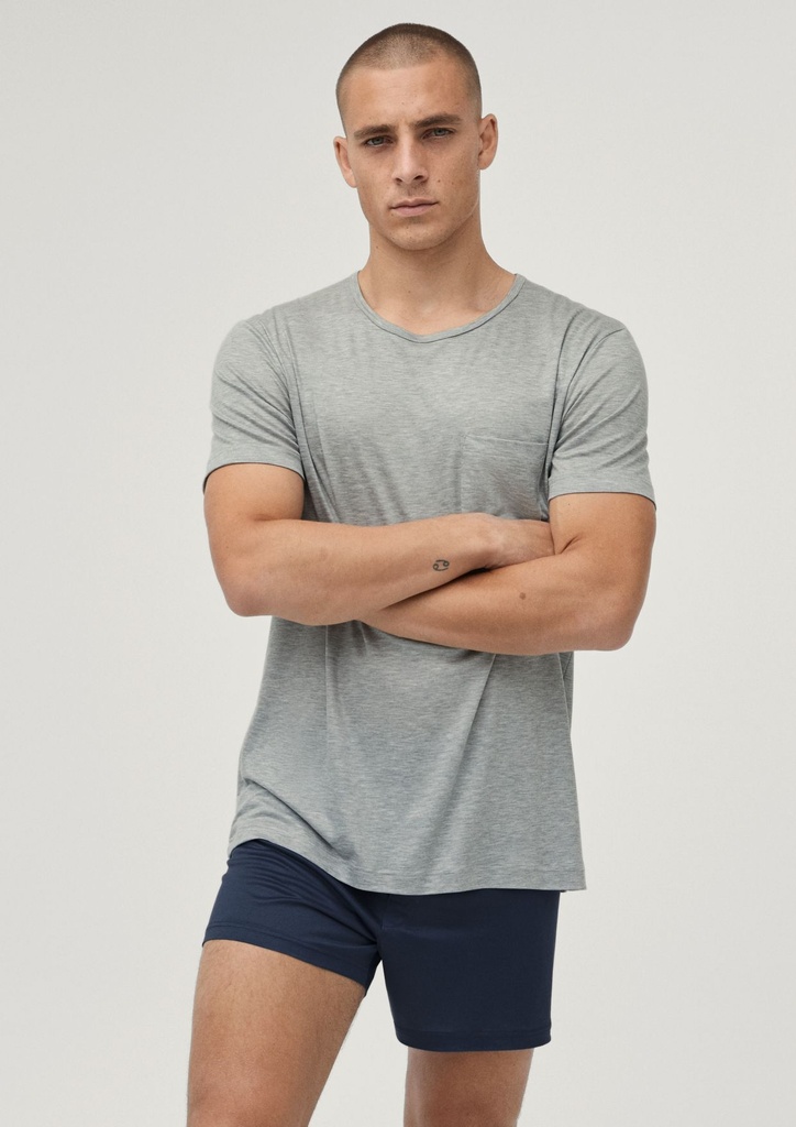 Boxer short homme avec ouverture compostable zéro déchet CALIDA "100% Nature" 24361 - Saphir blue 480