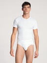 Slip homme avec ouverture 100% coton CALIDA "Cotton 1:1" 23112 - Blanc 001