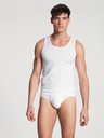 Slip homme 95% coton avec ouverture CALIDA "Cotton Code" 22190 - Blanc 001