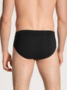 Slip homme 95% coton avec ouverture CALIDA "Cotton Code" 22190 - Noir 992