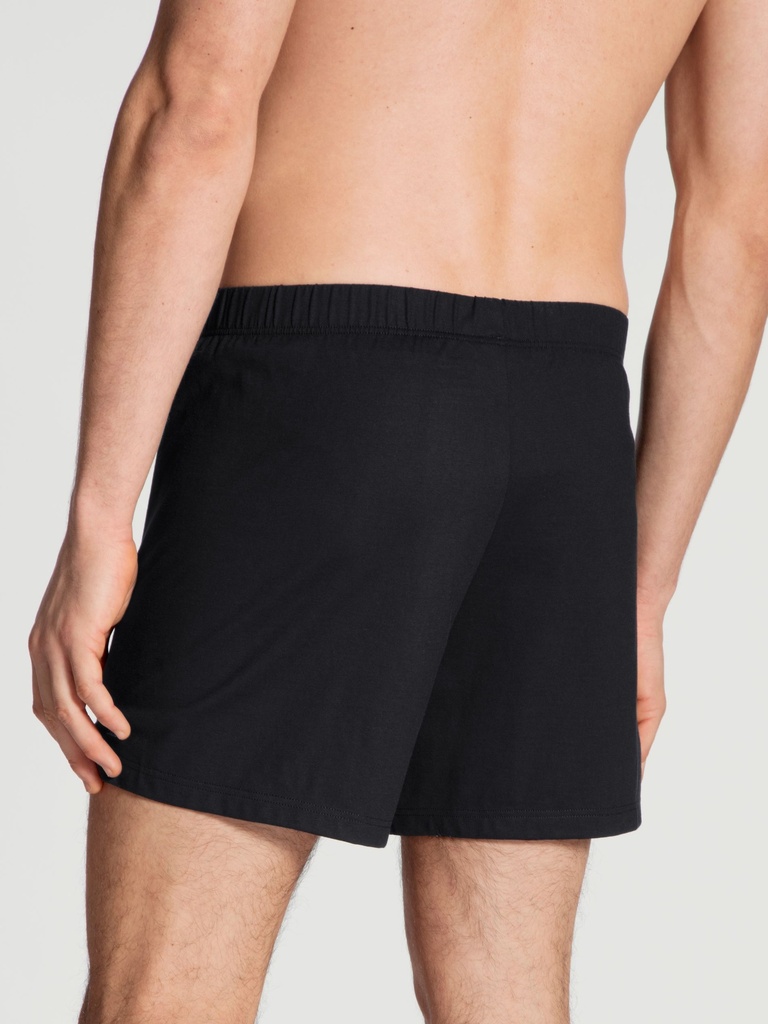 Boxer short homme avec ouverture 100% coton CALIDA "Cotton Code" 24090 - Noir 992