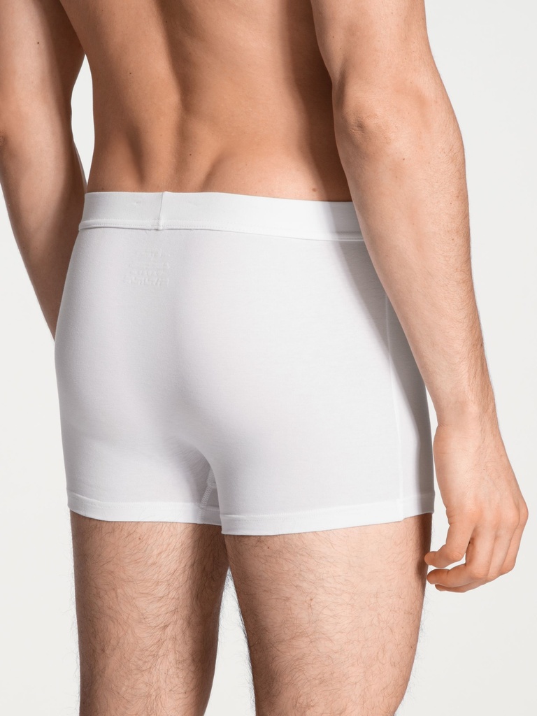 Boxer homme 95% coton durable CALIDA "Cotton Code" 25590 - Blanc 001