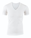 T-shirt homme courte manche col en V 95% Coton CALIDA "Evolution" 14317 - Blanc 001