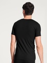 T-shirt homme courte manche col en V 95% Coton CALIDA "Evolution" 14317 - Noir 992