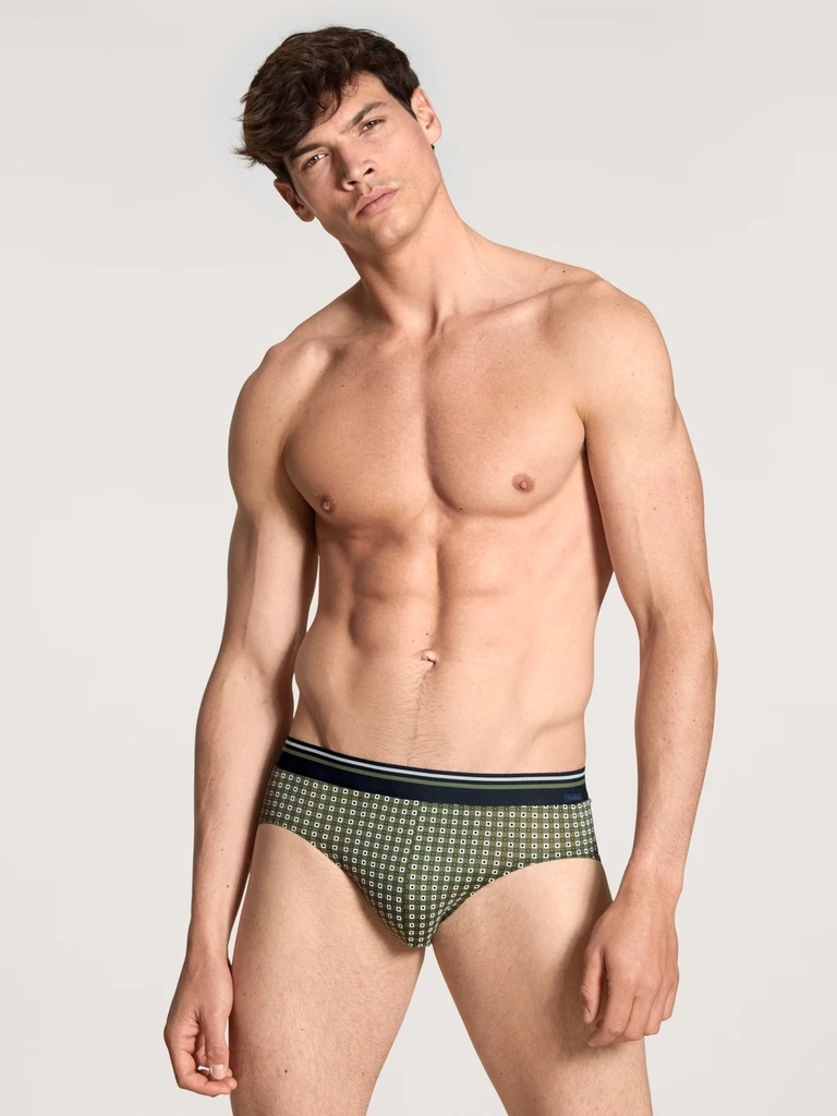 Slip homme fantaisie tencel & coton CALIDA "Focus Trend" 22988 - Clover Green 619