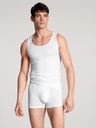 Boxer homme tencel & coton respirant & thermorégulant CALIDA "Focus" 26065 - Blanc 001