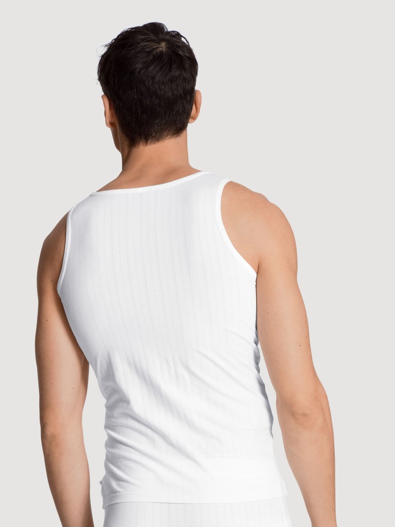 Singlet homme en coton durable & anti-odeurs CALIDA "Pure & Style" 12986 - Blanc 001