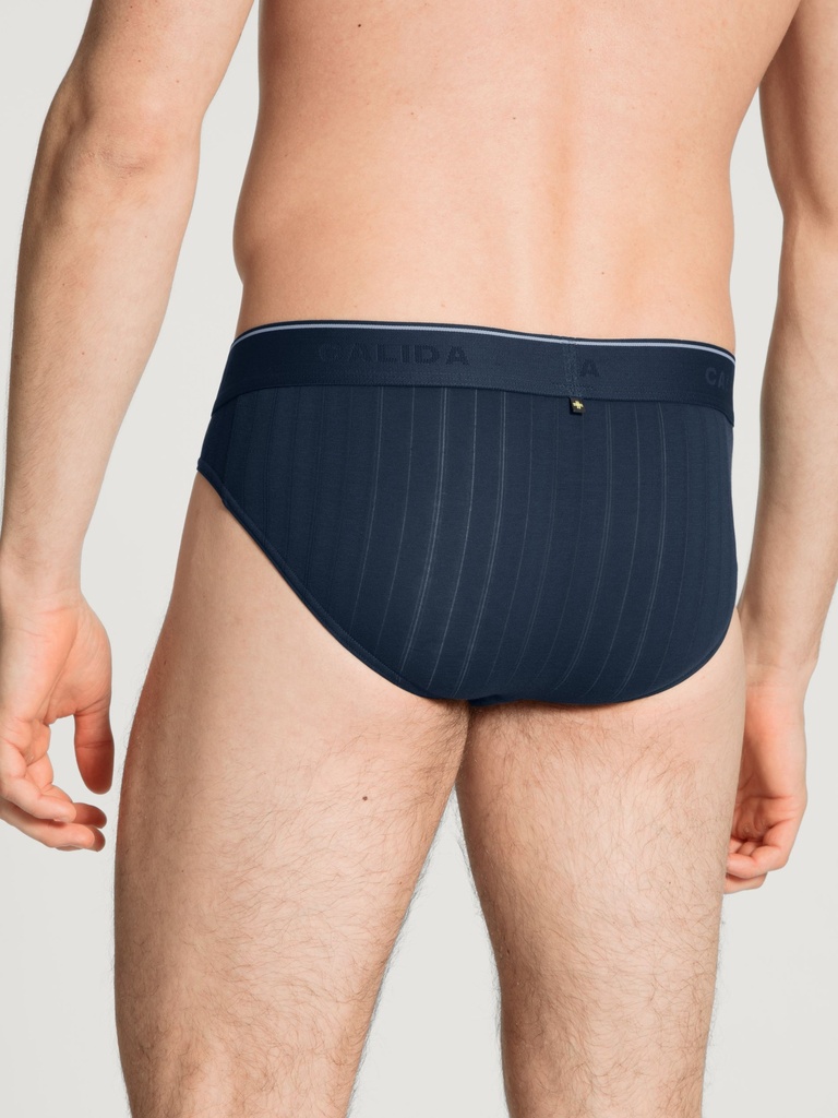 Slip homme 94% coton respirant & anti-odeurs CALIDA "Pure & Style" 21986 - Indigo Mood 509