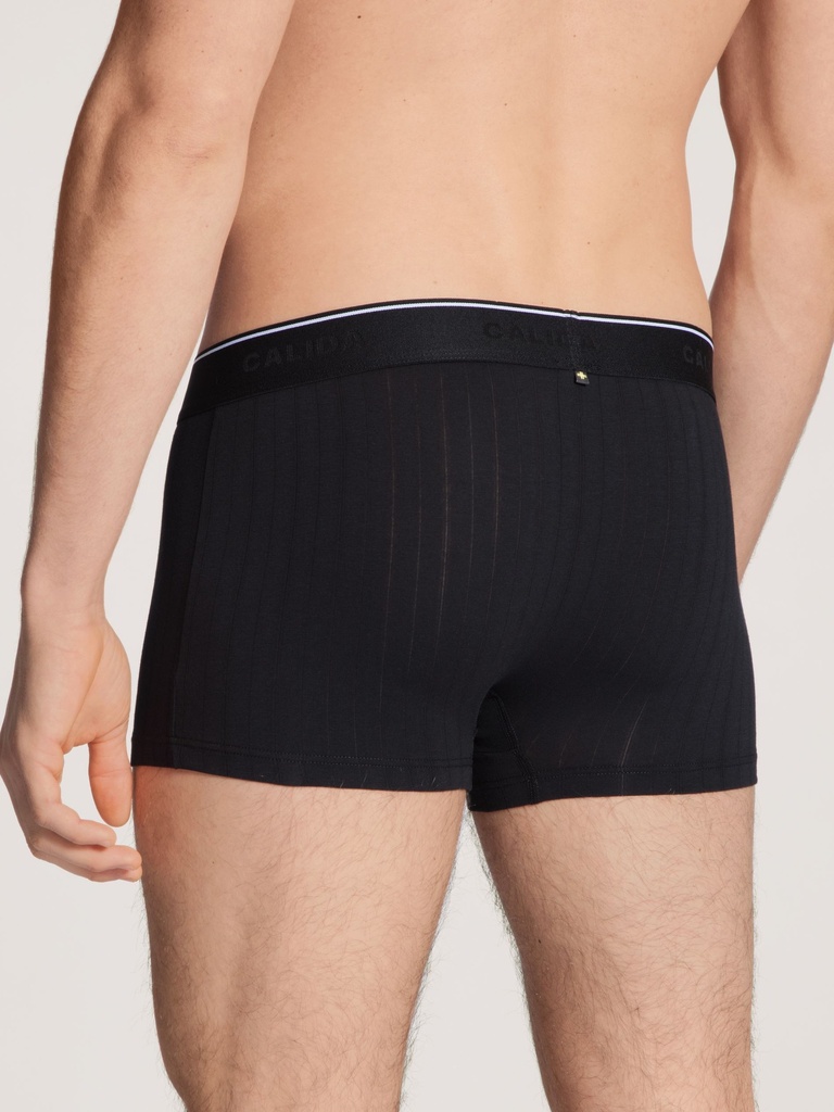 Boxer homme 94% coton respirant & anti-odeurs CALIDA "Pure & Style" 26686 - Noir 992