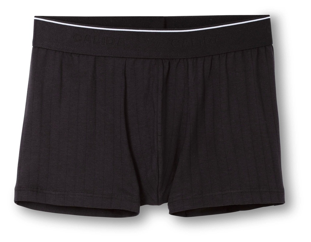 Boxer homme 94% coton respirant & anti-odeurs CALIDA "Pure & Style" 26686 - Noir 992