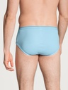 Slip homme avec ouverture 100% coton CALIDA "Twisted Cotton" 22010 - Eisblau 680