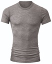 T-shirt homme courte manche laine & soie CALIDA "Wool & Silk" 14060 - Dark Moon Melé 785