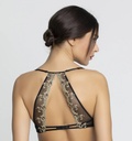 Soutien-gorge armature triangle tour de cou LISE CHARMEL "Déesse en Glam" ACH6715 - Or glamour 18051