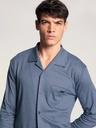 Pyjama homme long & boutonné 100% coton durable CALIDA "Relax Choice" 42567 - Indigo Mood 509