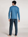 Pyjama homme 100% coton CALIDA "Relax Streamline Comfort Fit" 42864 - Parisian Blue 436
