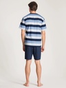 Pyjama short homme 100% coton CALIDA "Relax Streamline 1" 46080 - Placid Blue 502