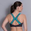 Soutien-gorge de sport sans armatures ANITA ACTIVE "DynamiX star" 5537 - Peacock/anthracite 364