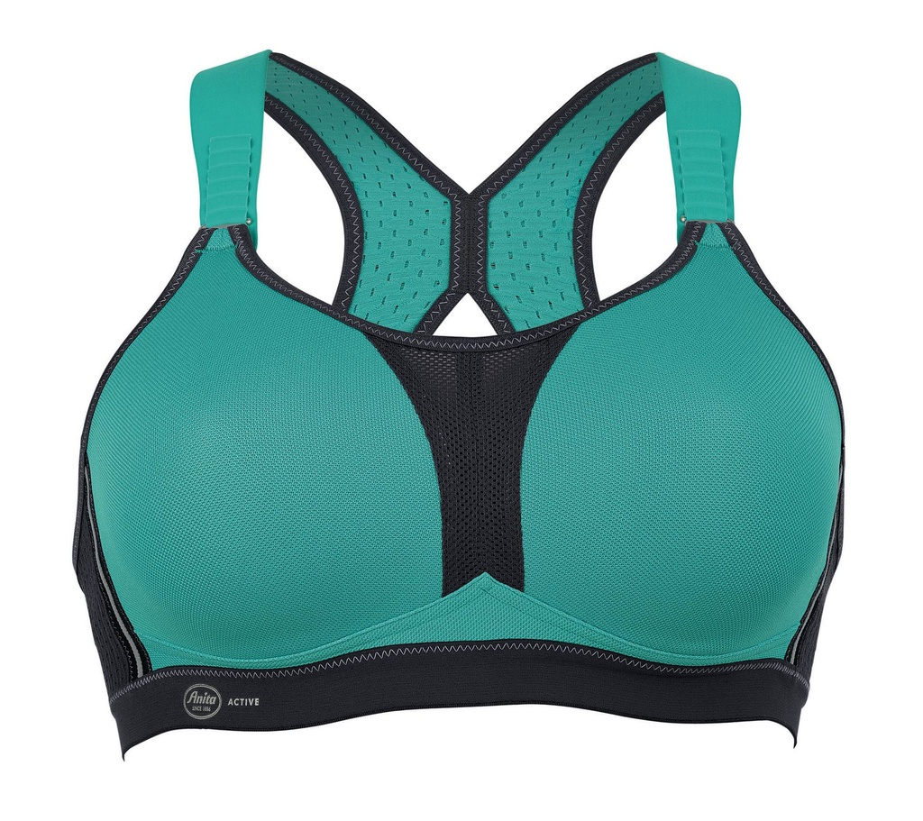 Soutien-gorge de sport sans armatures ANITA ACTIVE "DynamiX star" 5537 - Peacock/anthracite 364