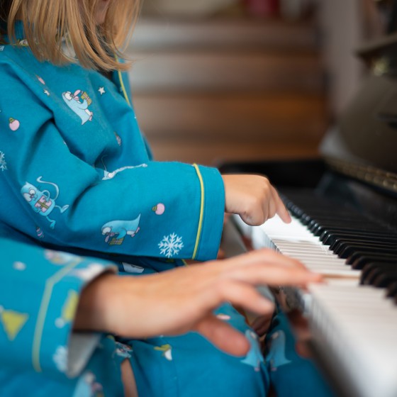 Chemise de nuit dame en pilou JUSQU'AU LEVER DU JOUR - Cadeau de Noël