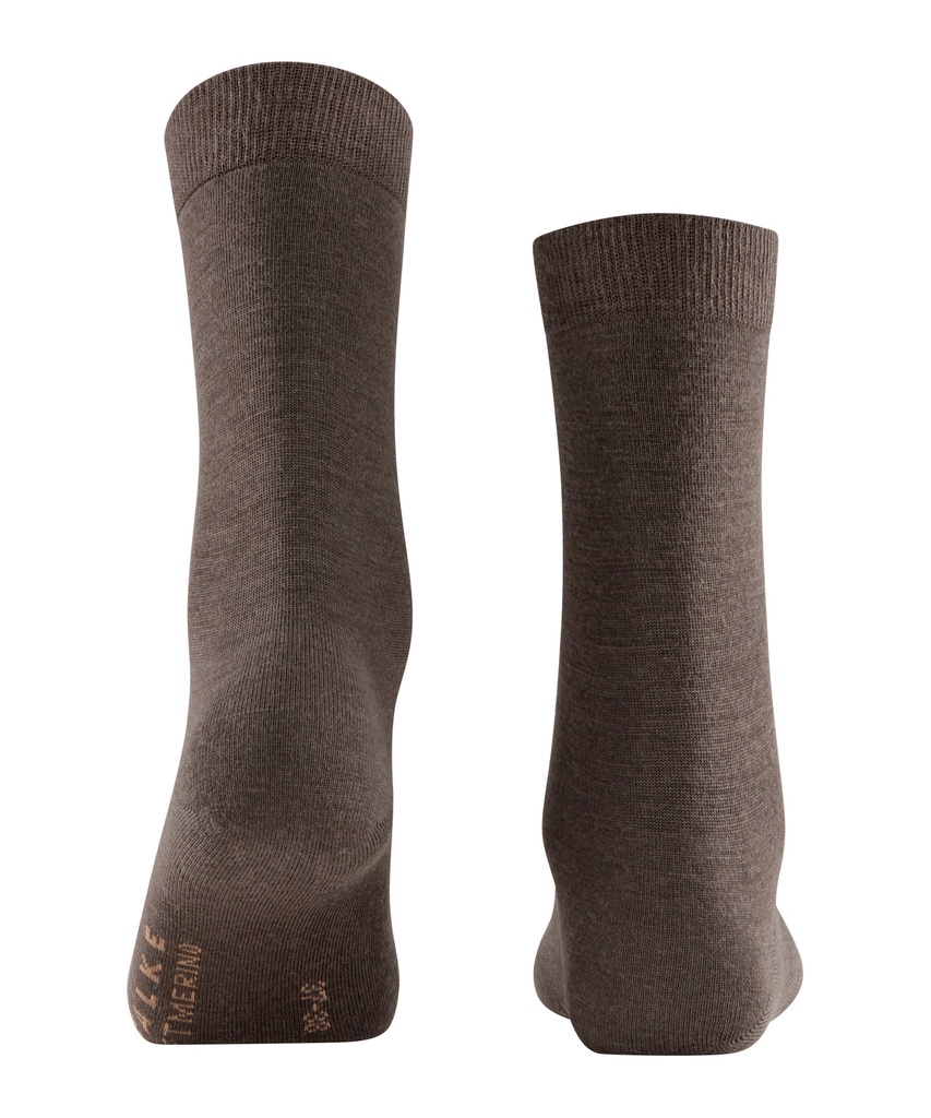 Chaussettes laine dame FALKE "Softmerino" 47488 - Dark brown 5239