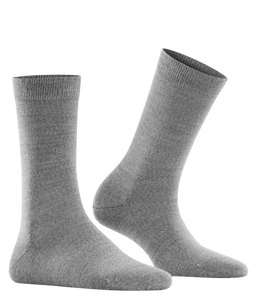 Chaussettes laine dame FALKE "Softmerino" 47488 - Light grey mel 3830