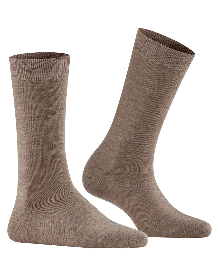 Chaussettes laine dame FALKE "Softmerino" 47488 - Pebble 5810