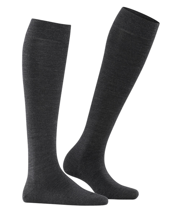 Chaussettes 3/4 laine dame FALKE "Softmerino" 47438 - Anthracite 3089