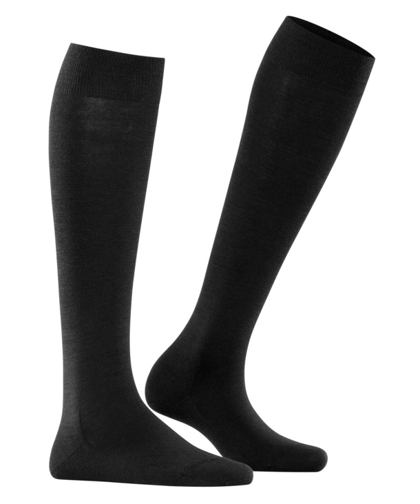 Chaussettes 3/4 laine dame FALKE "Softmerino" 47438 - Black 3009