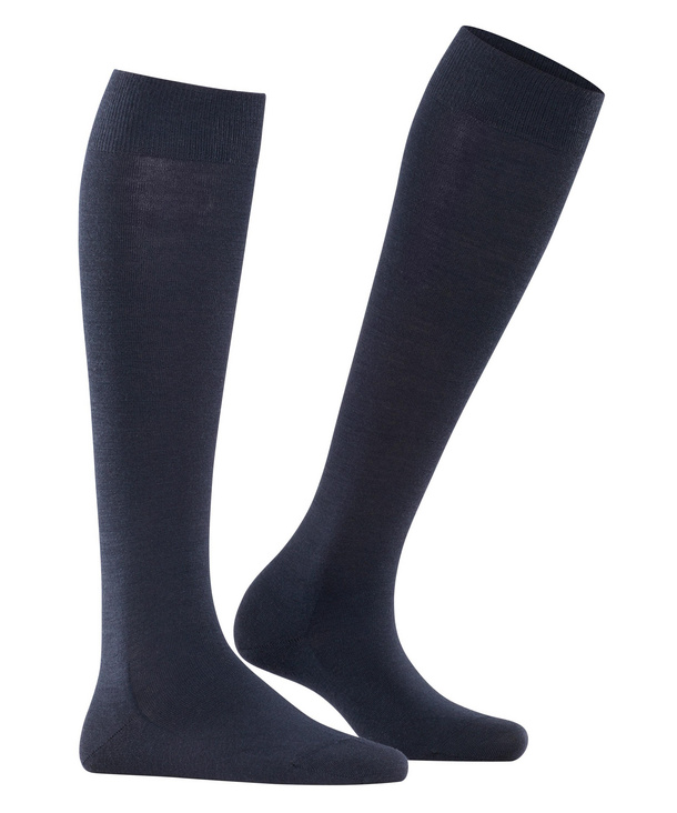 Chaussettes 3/4 laine dame FALKE "Softmerino" 47438 - Dark navy 6379