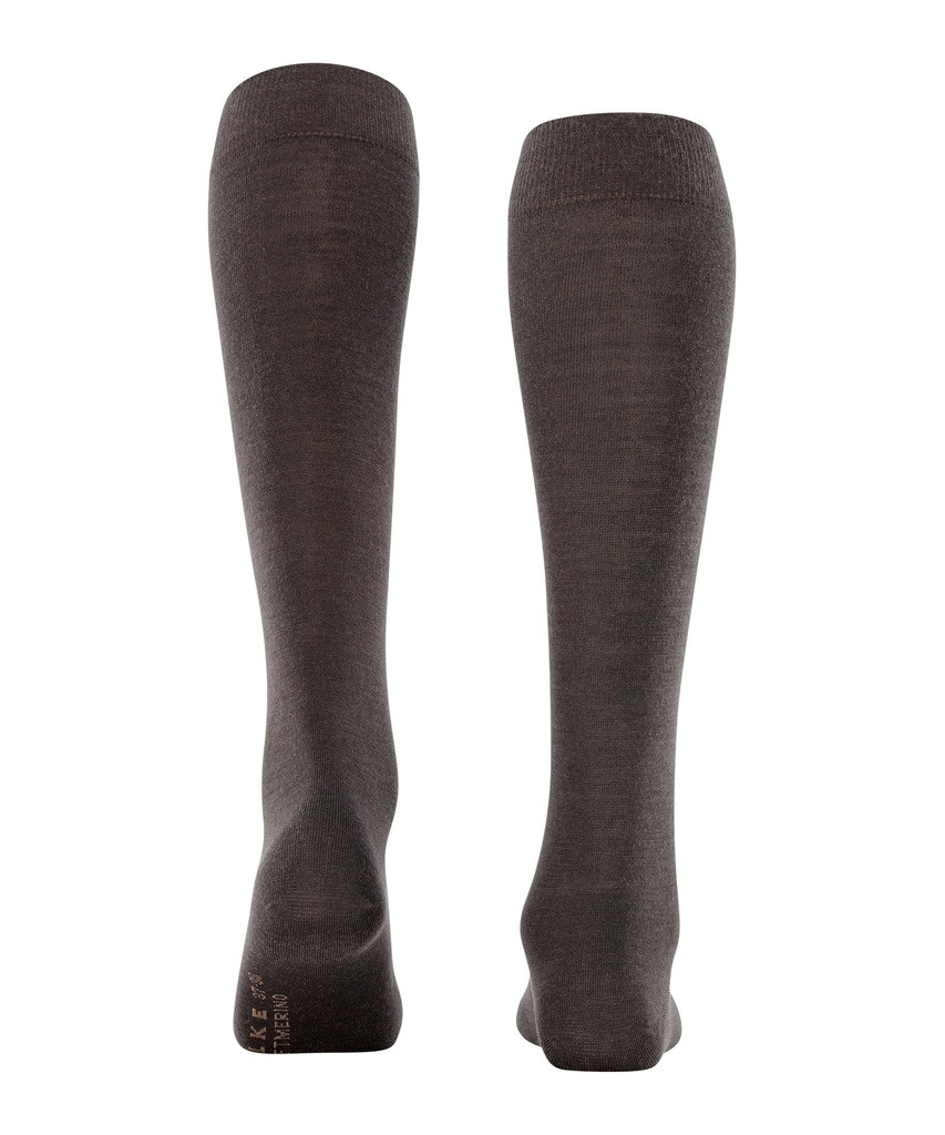 Chaussettes 3/4 laine dame FALKE "Softmerino" 47438 - Dark brown 5239