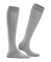 Chaussettes 3/4 laine dame FALKE "Softmerino" 47438 - Light grey mel 3830