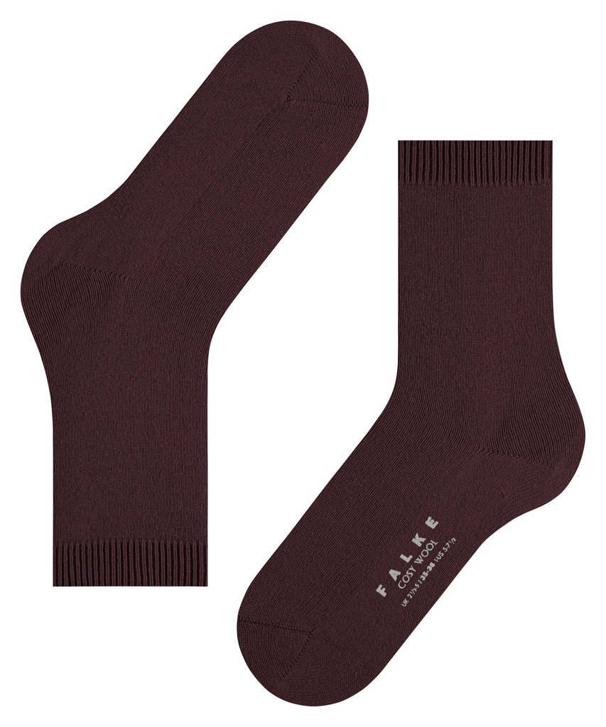 Chaussettes laine&cachemire dame FALKE "Cosy Wool" 47548 - Barolo 8596