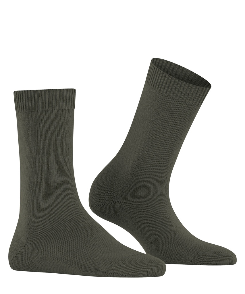 Chaussettes laine&cachemire dame FALKE "Cosy Wool" 47548 - Military 7826