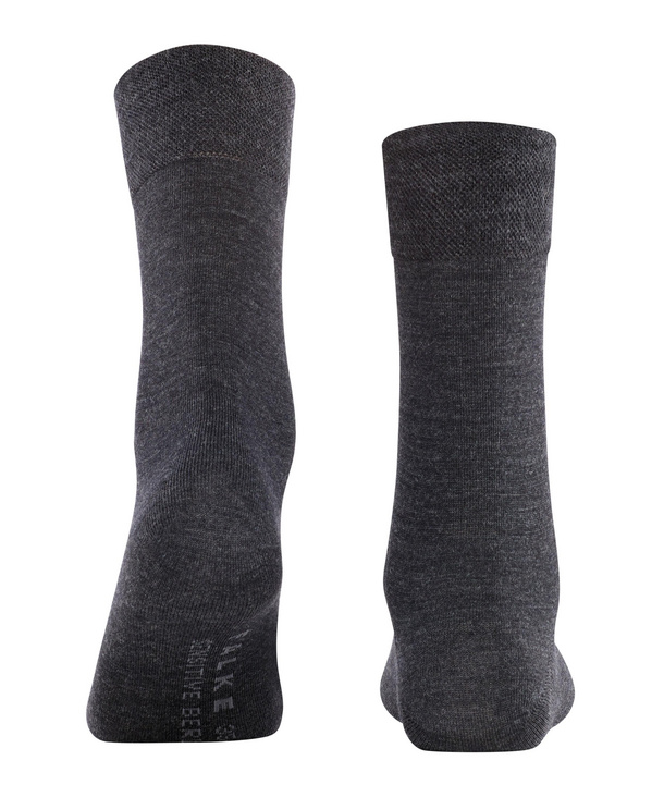 Chaussettes laine sans élastique dame FALKE "Berlin Sensitive" 47476 - Anthracite 3089