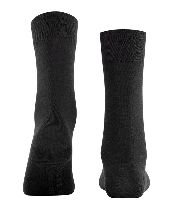 Chaussettes laine sans élastique dame FALKE "Berlin Sensitive" 47476 - Black 3009