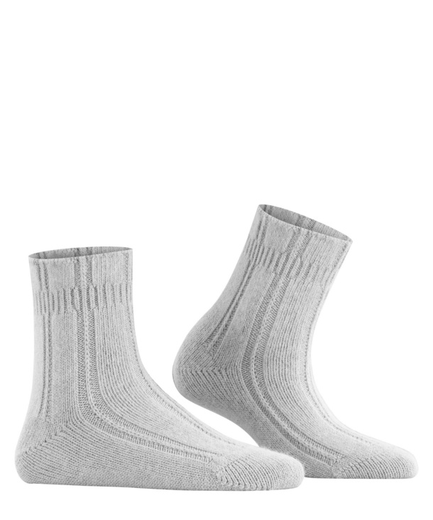 Chaussettes de Lit angora dame FALKE "Bedsock" 47470 - Silver 3290