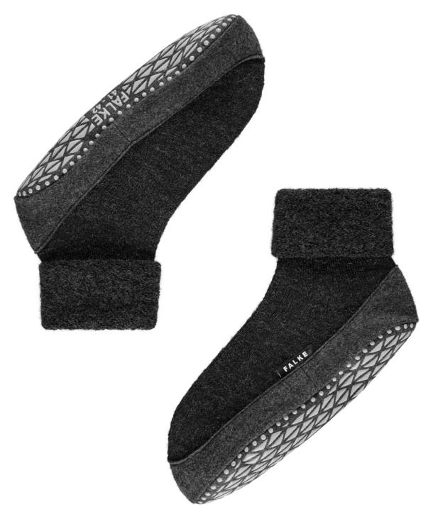 Chaussettes Hommes antidérapantes FALKE "Cosyshoe" 16560 - Anthracite 3080