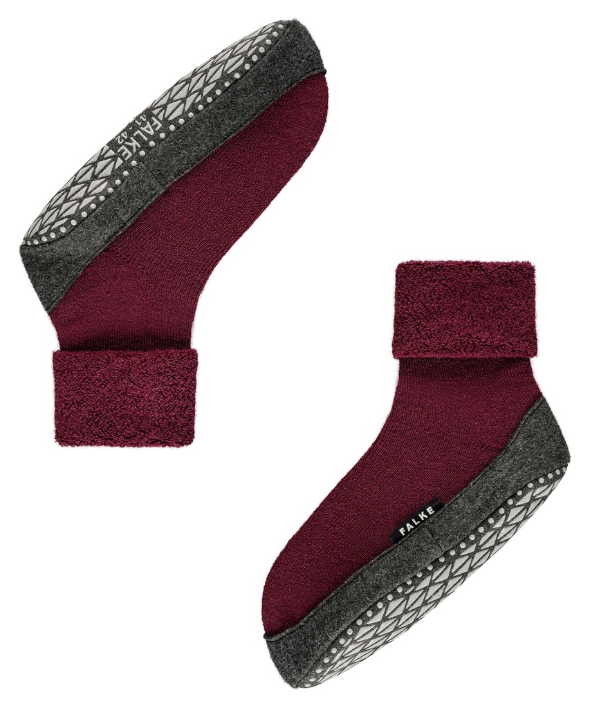 Chaussettes Hommes antidérapantes FALKE "Cosyshoe" 16560 - Barolo 8596