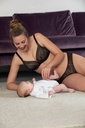 Soutien-gorge d'allaitement avec armatures ANITA MATERNITY "Fleur"5053 - Noir 001