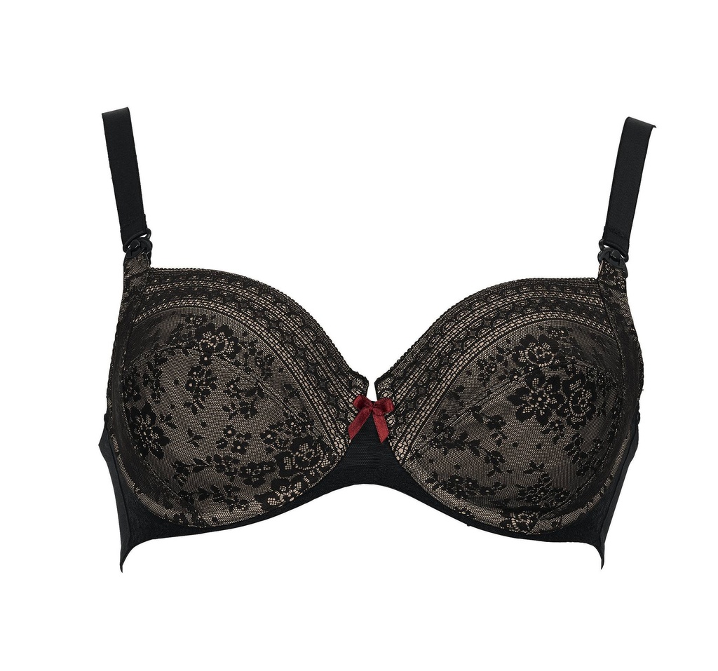 Soutien-gorge d'allaitement avec armatures ANITA MATERNITY "Fleur"5053 - Noir 001