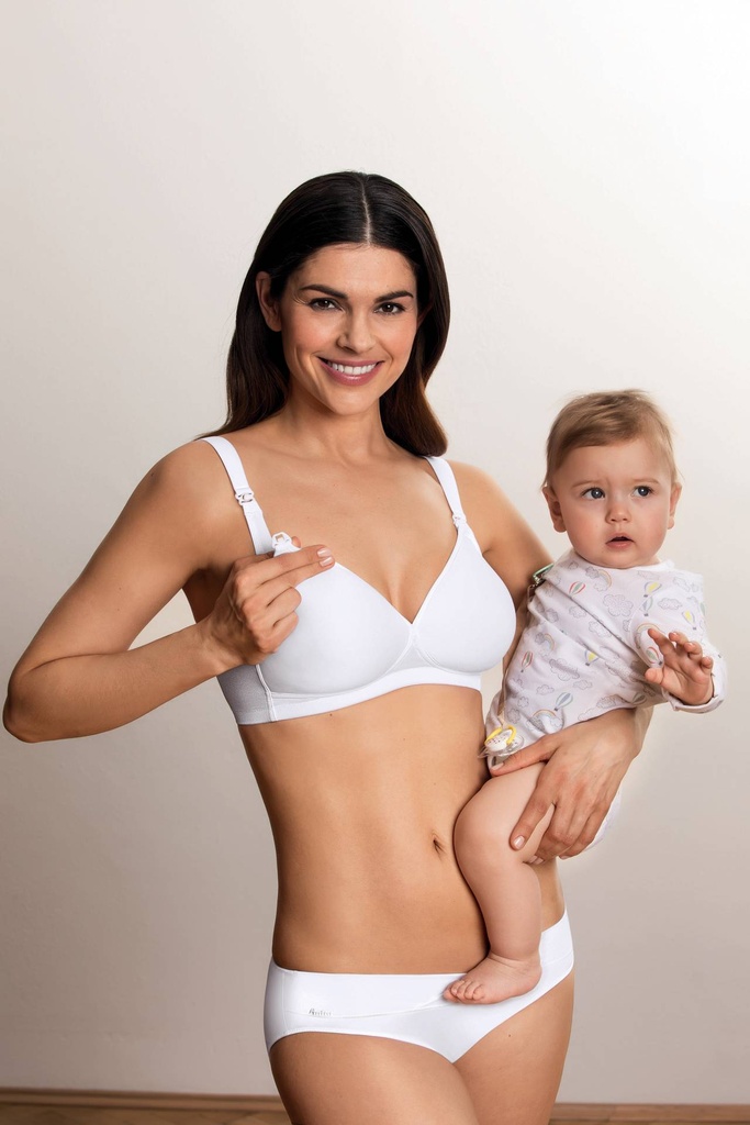 Soutien-gorge d'allaitement coques & sans armatures ANITA MATERNITY "Miss Anita"5070 - Blanc 006