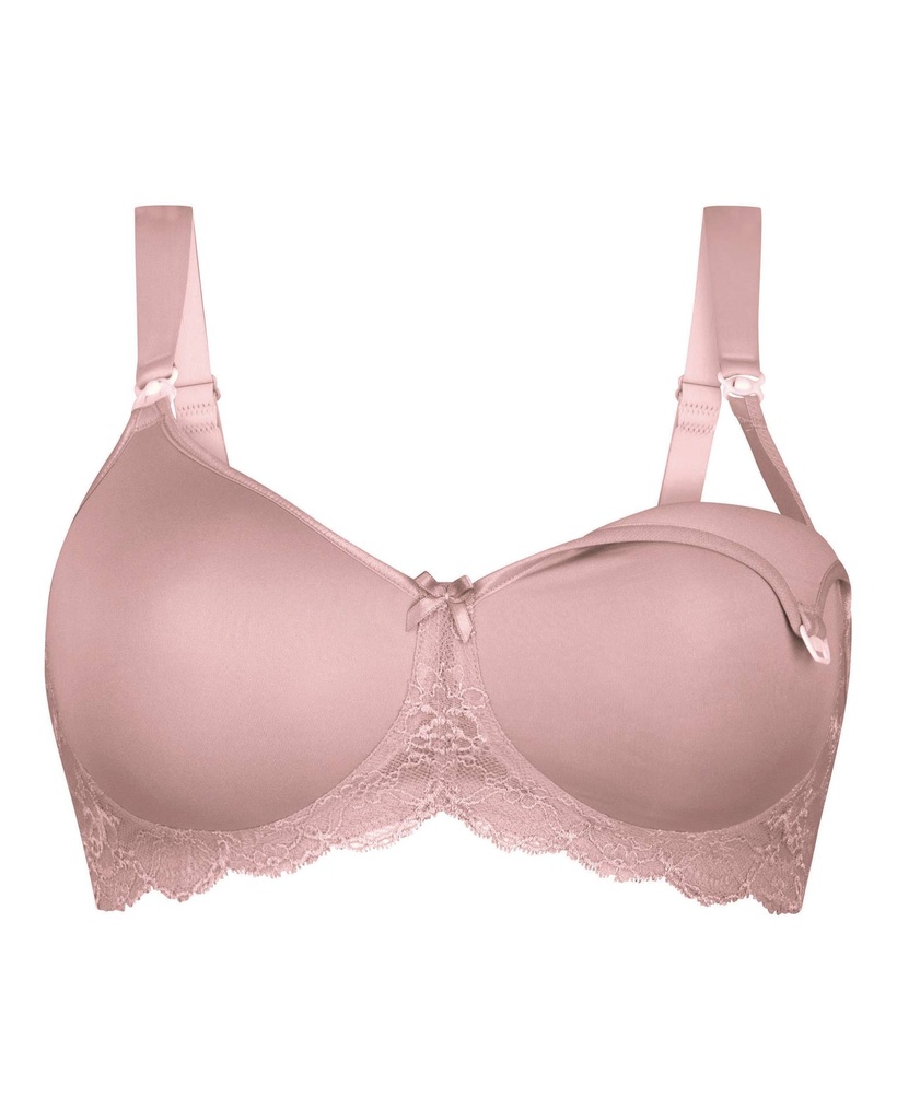 Soutien-gorge d'allaitement coques & sans armatures ANITA MATERNITY "Miss Lovely" 5086 - Bois de rose 596