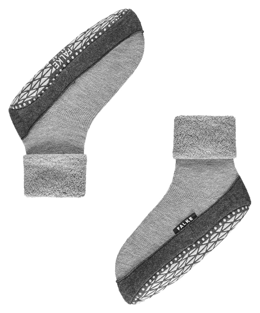 Chaussettes Hommes antidérapantes FALKE "Cosyshoe" 16560 - Light grey 3400