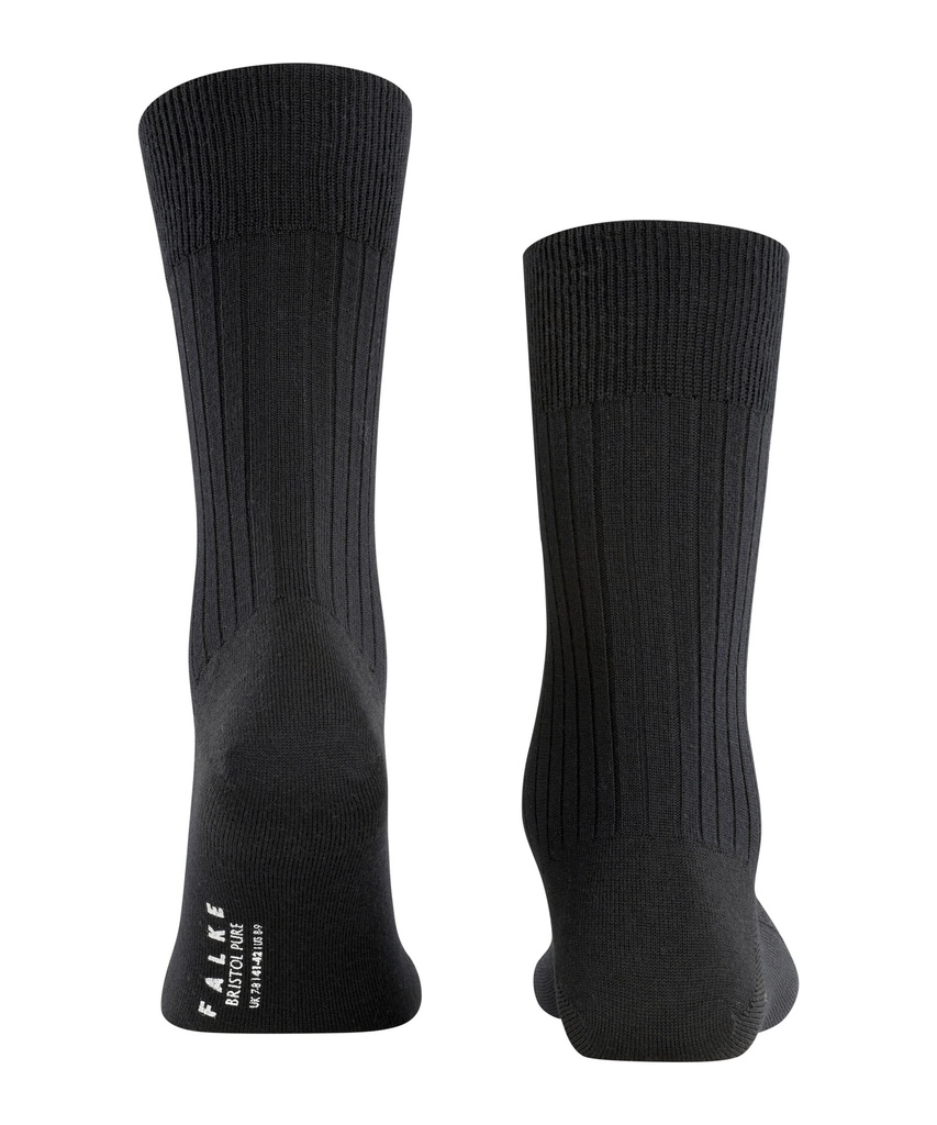 Chaussettes Hommes Laine FALKE "Bristol" 14415 - Black 3000