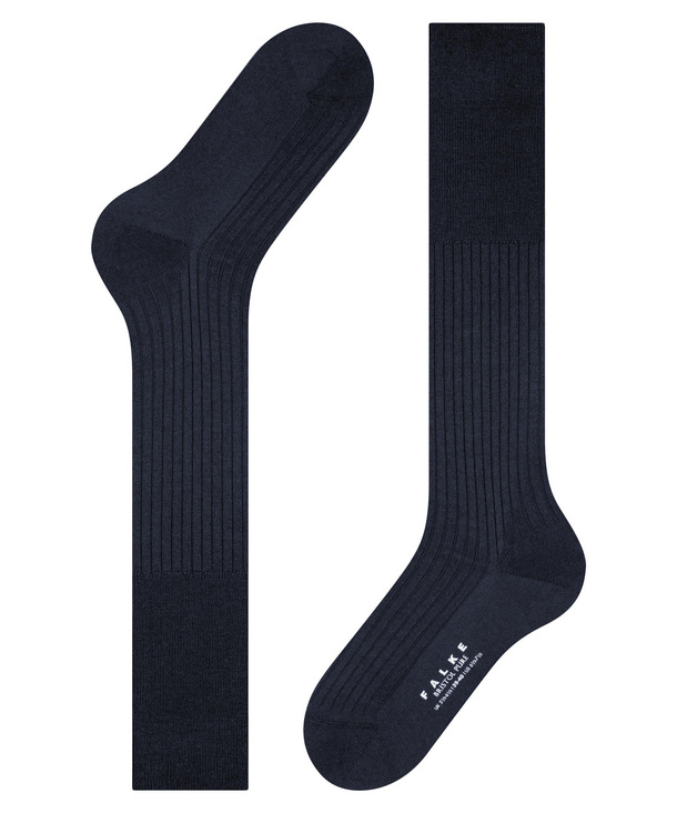 Chaussettes 3/4 Hommes 100% Laine FALKE "Bristol" 15415 - Dark navy 6370