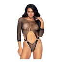 Body string résille transparent sexy LEG AVENUE 89289 - Noir 001