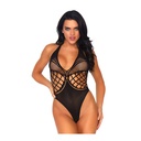 Body string sexy en résille LEG AVENUE 81588 - Noir 001