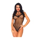 Body string sexy tout en résille & lanières LEG AVENUE 81582 - Noir 001
